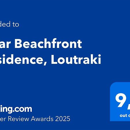 Onar Beachfront Residence, Loutraki Buitenkant foto