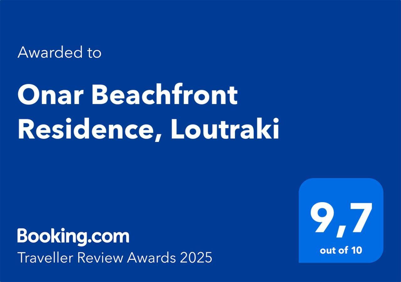 Onar Beachfront Residence, Loutraki Buitenkant foto